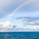 Rainbow over the sea