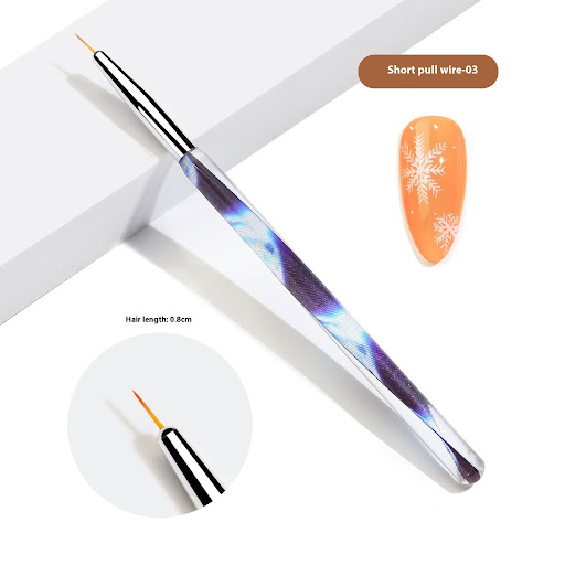 Title 4, Crystal Acrylic Transparent Ribbon Nail Brush S...