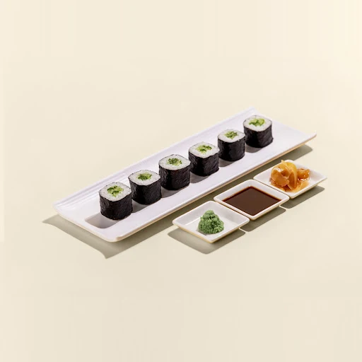 Cucumber Maki Roll (Hosomaki, 6 Pcs)