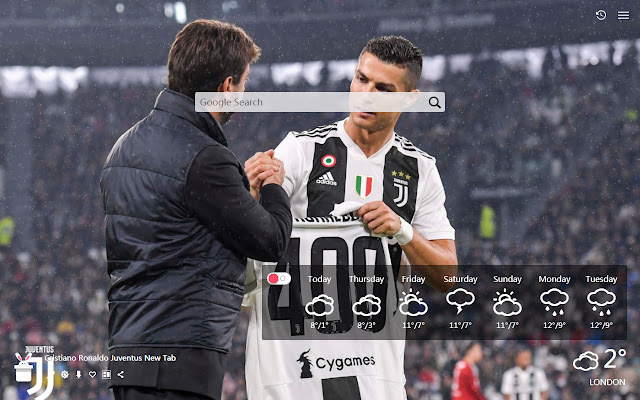 Cristiano Ronaldo Juventus New Tab, Papéis de parede HD