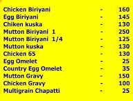 Khalifa Biriyani menu 1