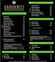 Sanskriti Cafe menu 2