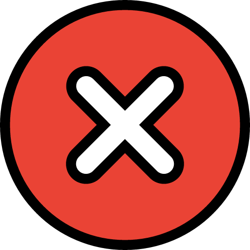 Red X icon