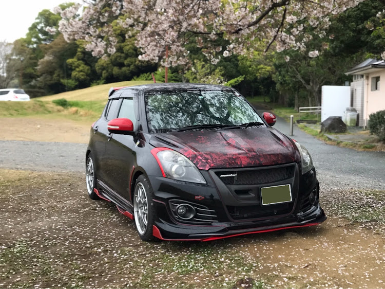 スイフトスポーツのコロナウイルスに負けるな・黒うさぎ・お手製ステッカー・お山でスッキリに関するカスタム事例の投稿画像10枚目
