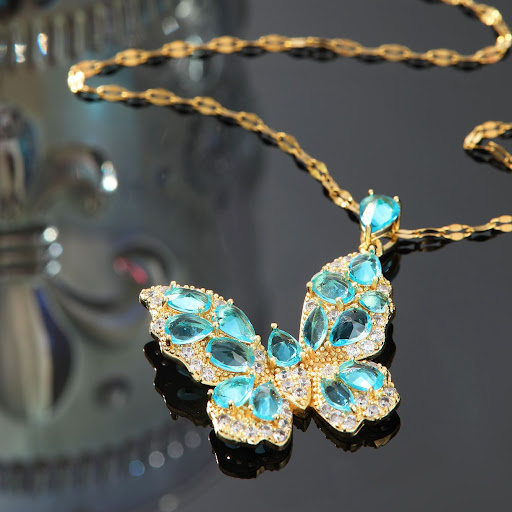 Title 11, Affordable Luxury Fashion Zircon Butterfly Neck...