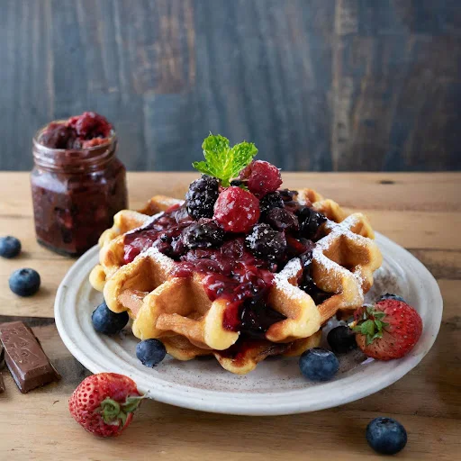 Mixed Berry Brownie Waffle