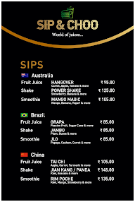 Sip Juice Bar menu 3