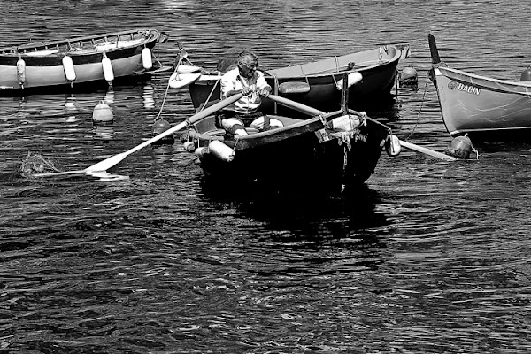 L'uomo e la barca di funakoschi