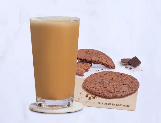 Tall Cold Coffee With Double Chocolate Chip Cookie