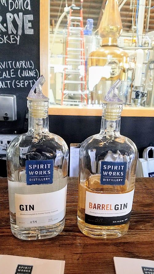 Visiting Spirit Works Distillery, part of the Artisan Cheese Festival tour visiting the Barlow area of Sebastopol