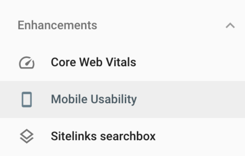 Google Search Console - Mobile Usability 