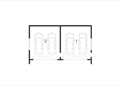 BK-16 - Rzut garażu