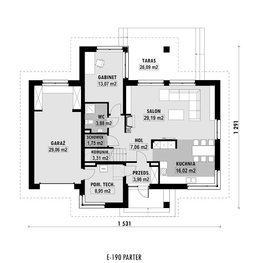 E-190 - Rzut parteru
