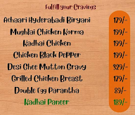 My Chicken Cravings menu 1