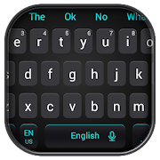 Simple Cool Black Keyboard Theme  Icon