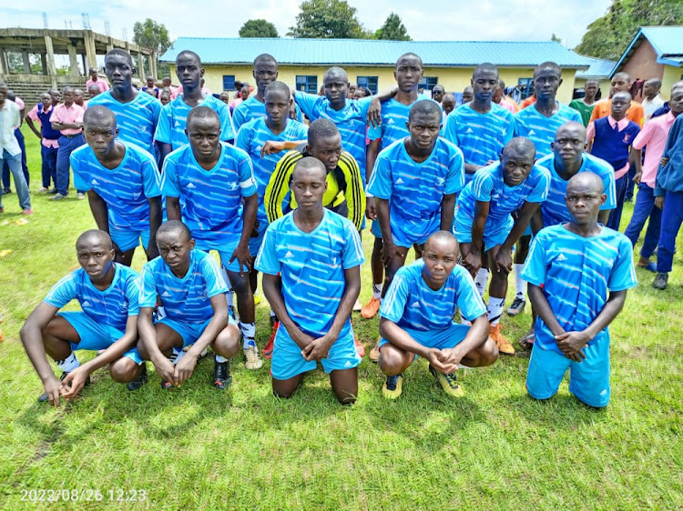 Butula Boys pose for a photo during the KSSSA Busia county games