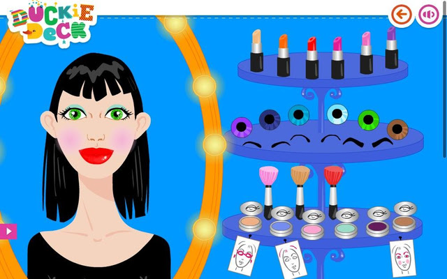 Girl Games - Makeup Room at Duckie Deck chrome extension