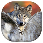 Wolf Zipper Screen Apk