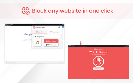 Website Blocker and Focus Mode