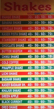 Ekta Juice & Shake menu 1