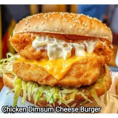 Chicken Dimsum Cheese Burger