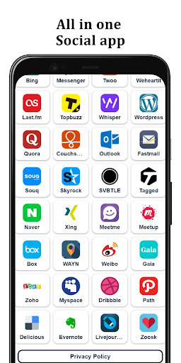 Screenshot All Social Media & network app