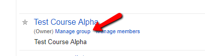 Manage Google Group