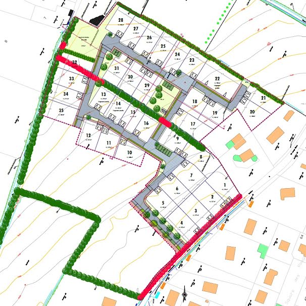 Vente terrain  421 m² à Subles (14400), 50 000 €