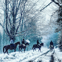 A cavallo sulla neve di 