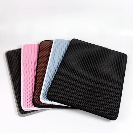 Non-slip Cat Litter Mat With Gift Waterproof Double Layer Pet Litter Box Mat Sand Cat Pad Bed Mat Clean Pad Cat Accessor