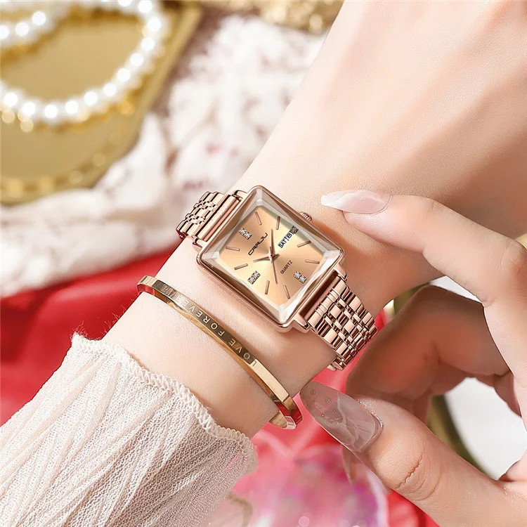 Title 10, Montre Femme en Acier Inoxydable, Étanche, Tend...