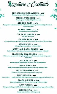 Stories Brewery and Kitchen menu 2