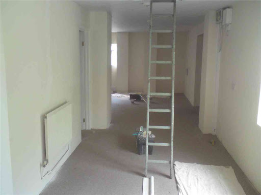 Emulsioned all the walls and two coats on all the radiators