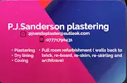 P J Sanderson Plastering Logo