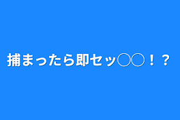 捕まったら即セッ◯◯！？