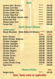 Karims Original from Jama Masjid menu 2