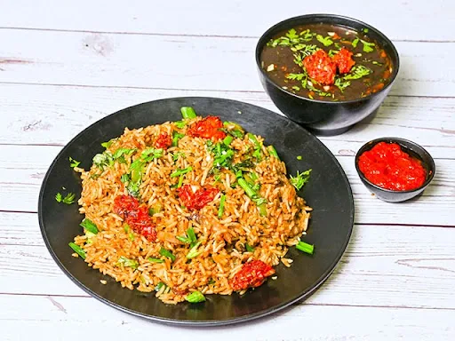 Veg Triple Schezwan Fried Rice