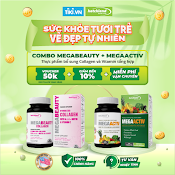 Bộ Sản Phẩm Kết Hợp Megabeauty Viên Uống Bổ Sung Collagen Cùng Active Viên Uống Bổ Sung Vitamin Tổng Hợp