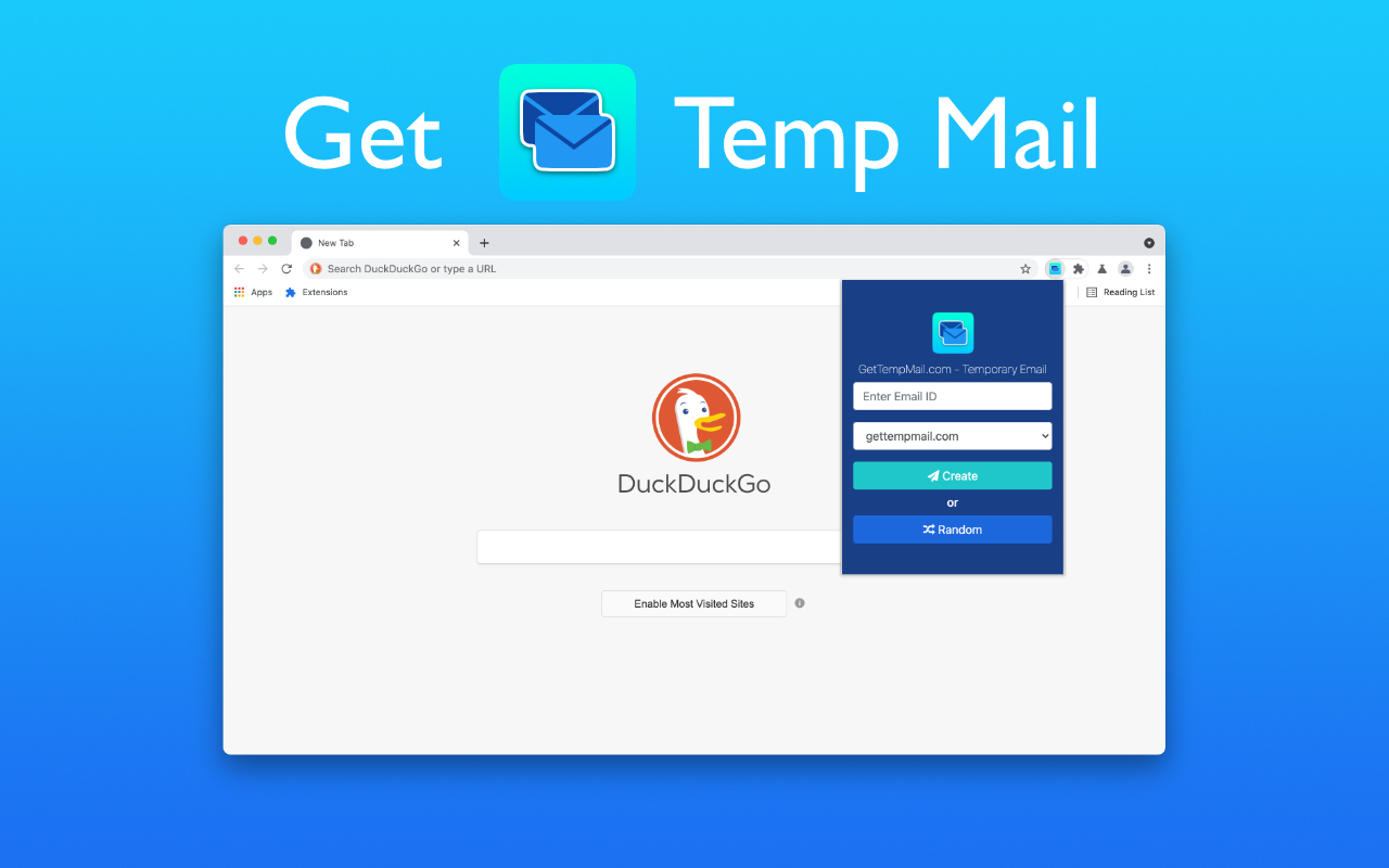 GetTempMail.com - Temporary Email Preview image 0