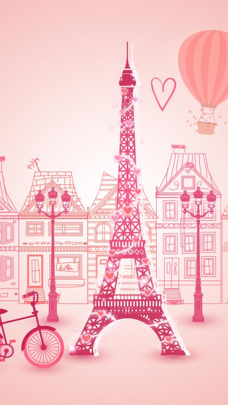 free paris zipper lock screen Screen 1
