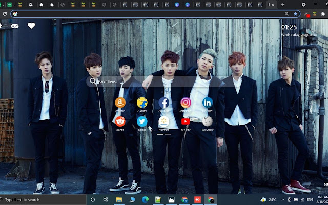 BTS Wallpaper New Tab Theme