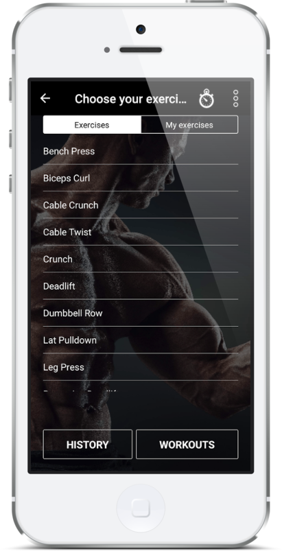 Dr. Muscle iPhone screen 2