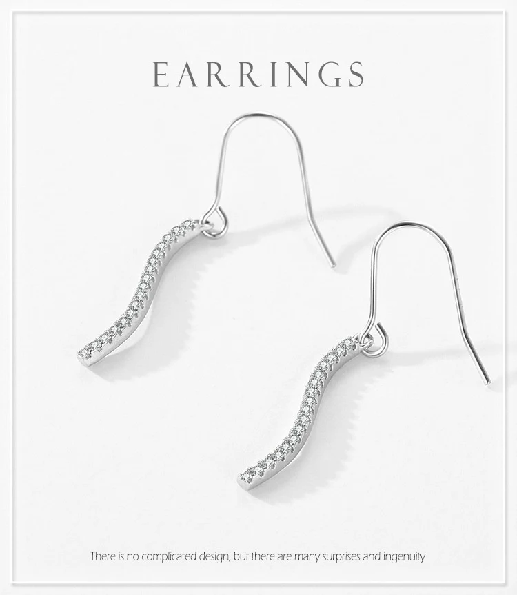Pendientes de plata S925 con forma de serpiente y diamantes, para mujer, estilo europeo y americano, elegantes y sofisticados.