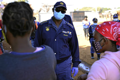 Gauteng police commissioner Lt-Gen Elias Mawela has been leading the province's efforts to make sure the lockdown regulations are adhered to in the communities. /ER Lomabrd / Gallo Images