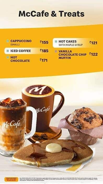 McCafe by McDonald's menu 