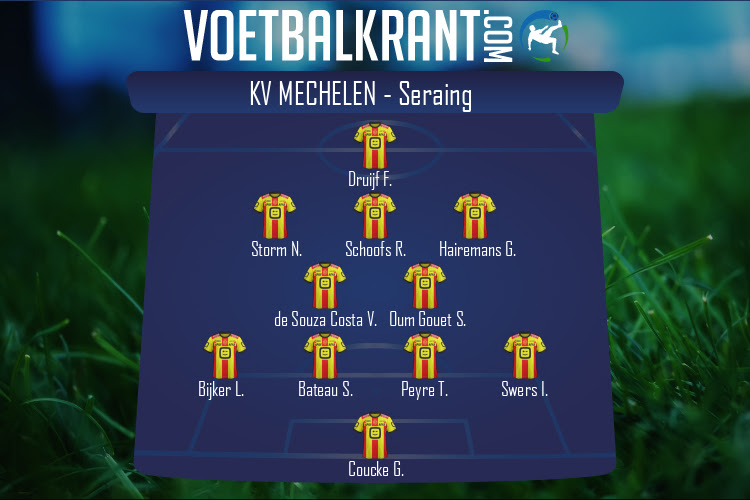 Opstelling KV Mechelen | KV Mechelen - Seraing (27/12/2021)