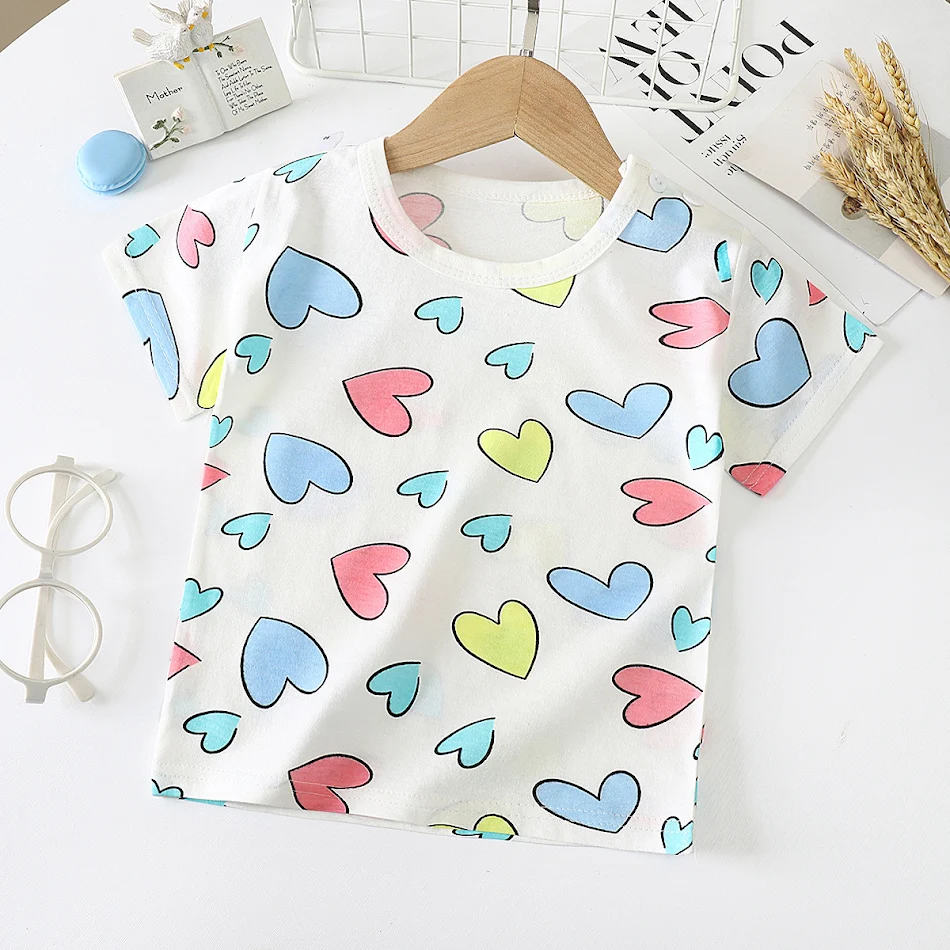 Camiseta infantil manga curta algodão Bebê Camiseta de manga meia perfeita para camadas Conforto e estilo para o dia a dia