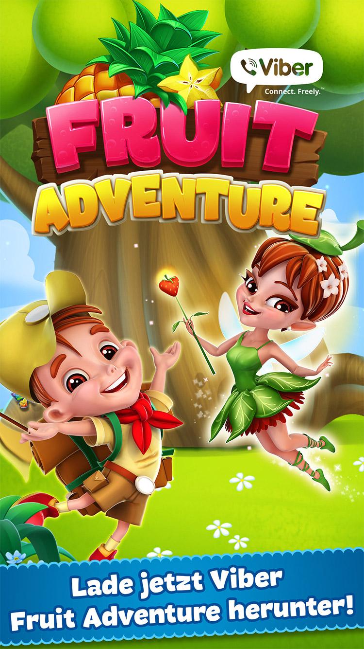 Android application Viber Fruit Adventure screenshort