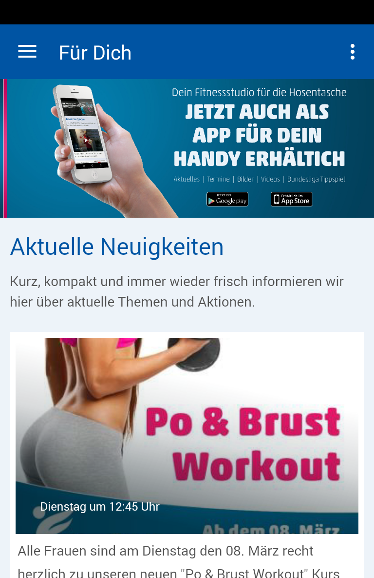 Fitnesscenter Für Dich Screen 1