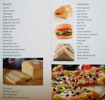 Tosita Bakery menu 